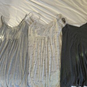 Mixed 3-Pack Maternity Modal nursing PJ Dress